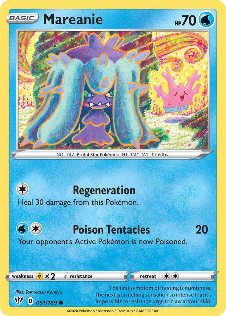 Mareanie (051/189) [Sword & Shield: Darkness Ablaze] | Clutch Gaming