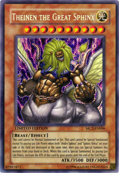 Theinen the Great Sphinx [MC2-EN006] Secret Rare | Clutch Gaming