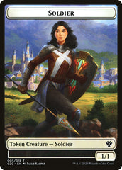 Human Soldier (005) // Drake Double-Sided Token [Commander 2020 Tokens] | Clutch Gaming