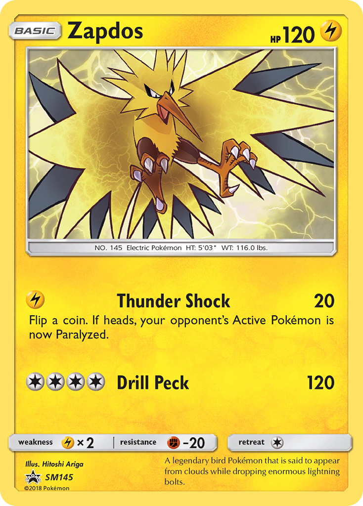 Zapdos (SM145) [Sun & Moon: Black Star Promos] | Clutch Gaming