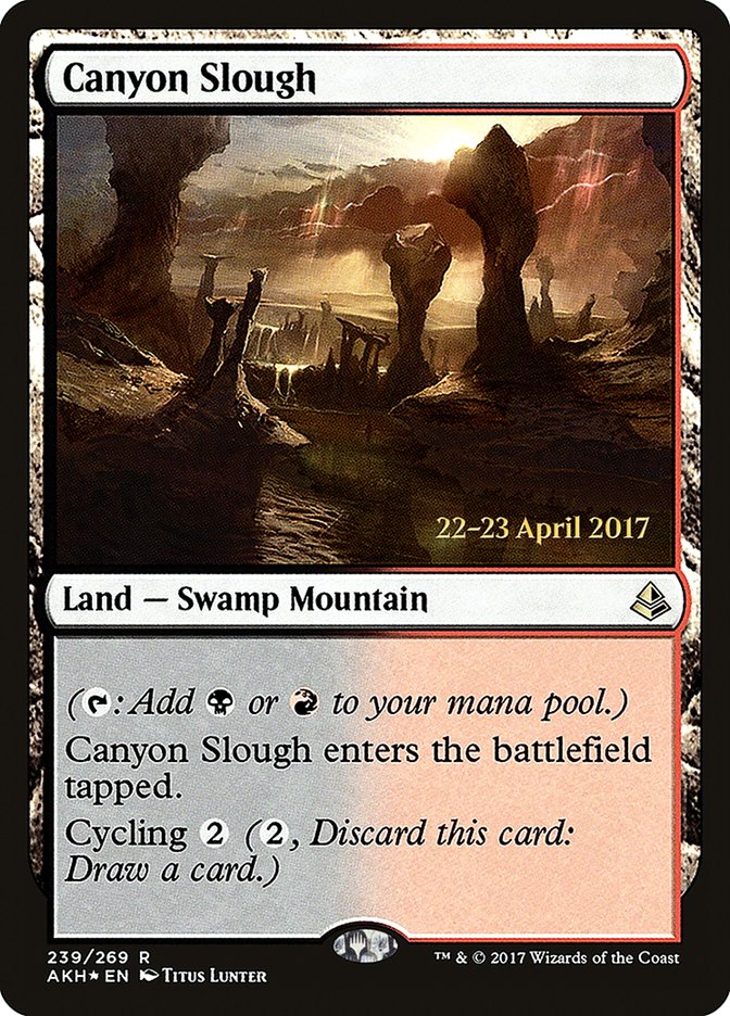 Canyon Slough [Amonkhet Prerelease Promos] | Clutch Gaming