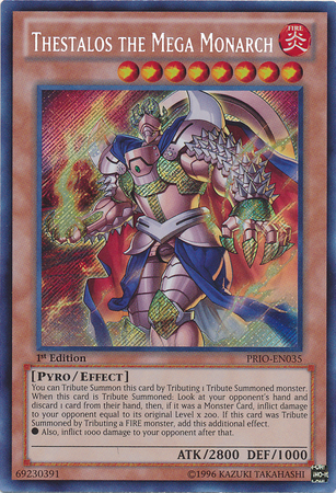 Thestalos the Mega Monarch [PRIO-EN035] Secret Rare | Clutch Gaming