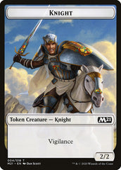 Beast // Knight Double-Sided Token [Core Set 2021 Tokens] | Clutch Gaming