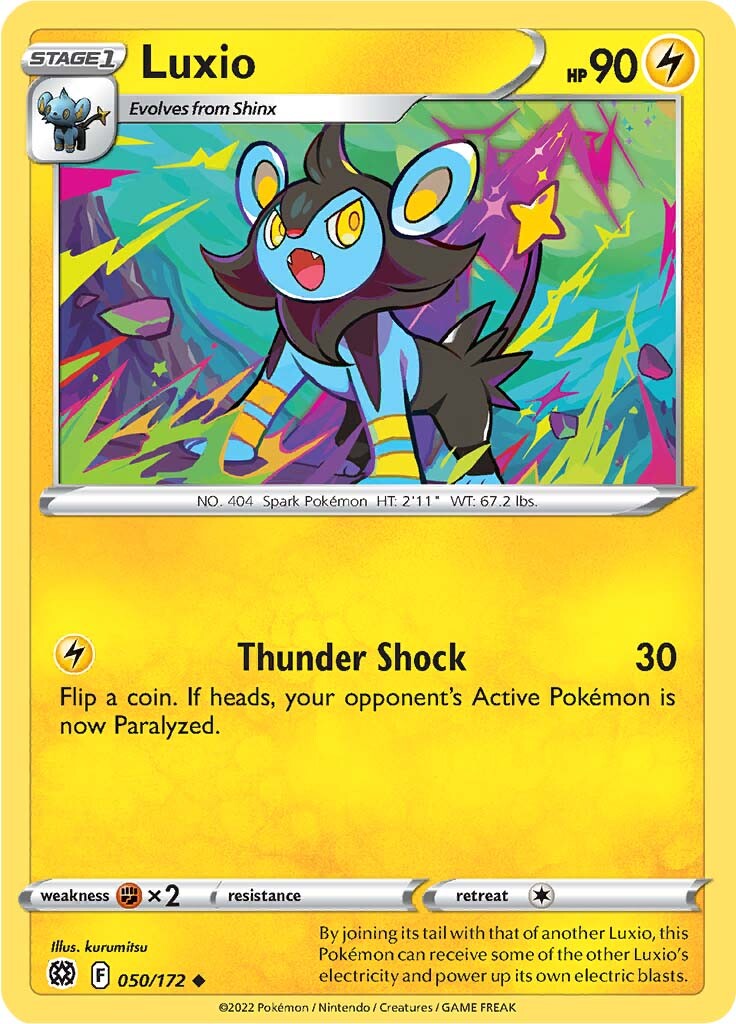 Luxio (050/172) [Sword & Shield: Brilliant Stars] | Clutch Gaming