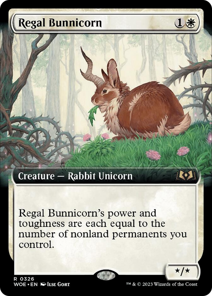 Regal Bunnicorn (Extended Art) [Wilds of Eldraine] | Clutch Gaming