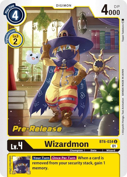 Wizardmon [BT6-034] [Double Diamond Pre-Release Cards] | Clutch Gaming