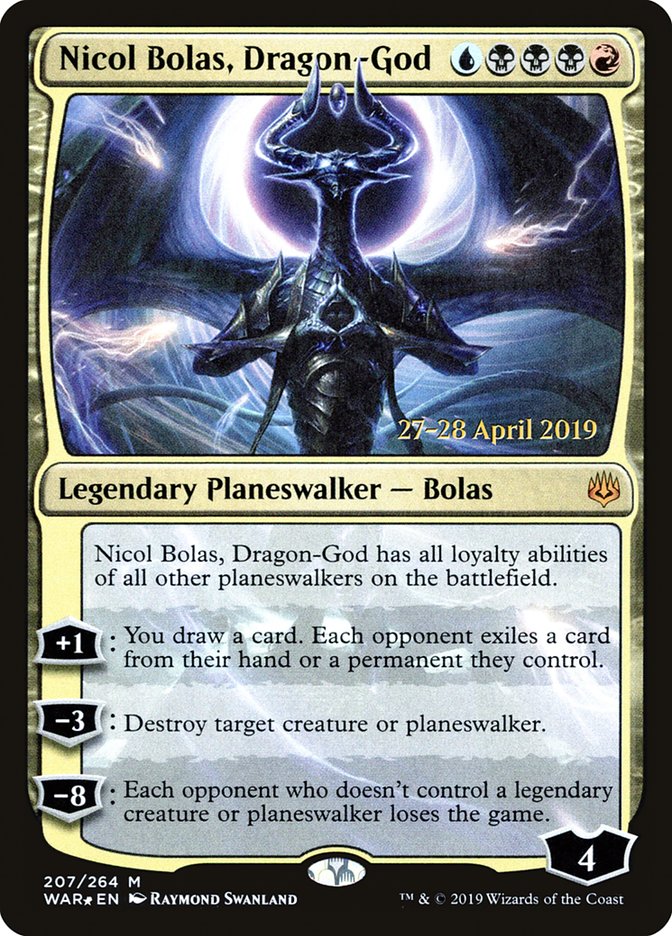 Nicol Bolas, Dragon-God [War of the Spark Prerelease Promos] | Clutch Gaming