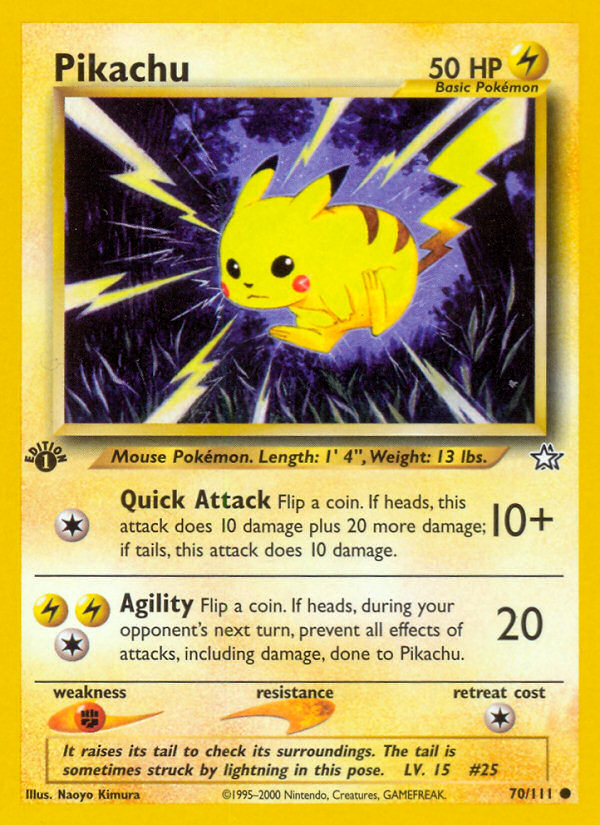 Pikachu (70/111) [Neo Genesis 1st Edition] | Clutch Gaming