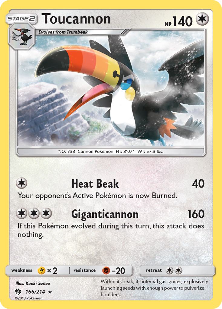 Toucannon (166/214) [Sun & Moon: Lost Thunder] | Clutch Gaming