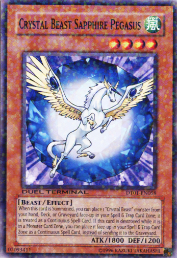 Crystal Beast Sapphire Pegasus [DT01-EN058] Common | Clutch Gaming