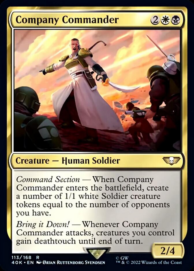 Company Commander (Surge Foil) [Warhammer 40,000] | Clutch Gaming