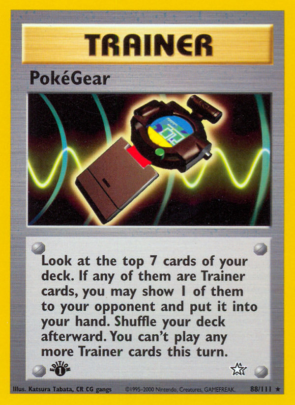 PokeGear (88/111) [Neo Genesis 1st Edition] | Clutch Gaming