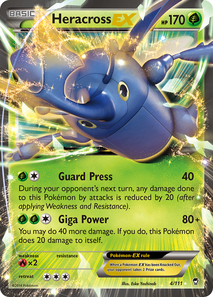 Heracross EX (4/111) [XY: Furious Fists] | Clutch Gaming