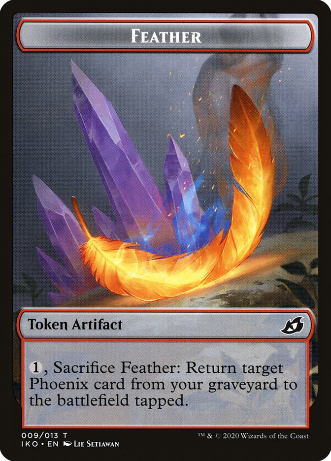 Feather Token [Ikoria: Lair of Behemoths Tokens] | Clutch Gaming