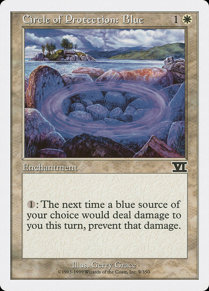 Circle of Protection: Blue [Classic Sixth Edition] | Clutch Gaming