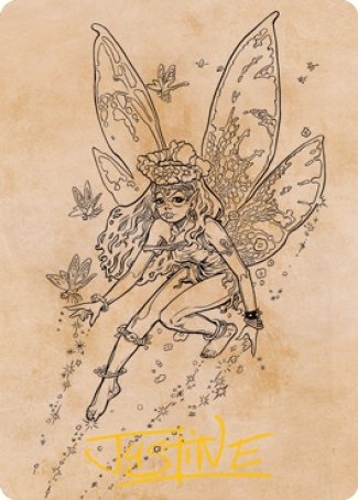 Pixie Guide (Showcase) Art Card (Gold-Stamped Signature) [Dungeons & Dragons: Adventures in the Forgotten Realms Art Series] | Clutch Gaming