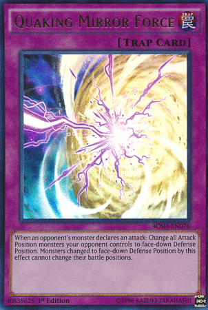 Quaking Mirror Force [BOSH-EN076] Ultra Rare | Clutch Gaming