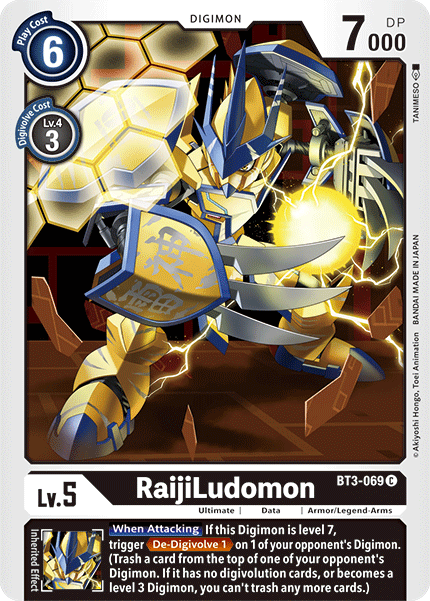 RaijiLudomon [BT3-069] [Release Special Booster Ver.1.5] | Clutch Gaming