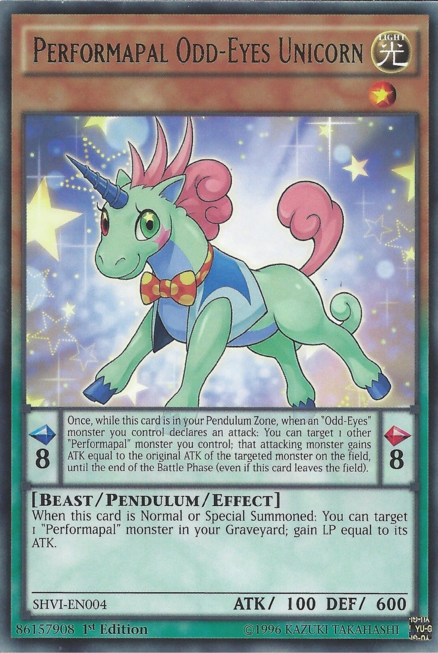 Performapal Odd-Eyes Unicorn [SHVI-EN004] Rare | Clutch Gaming