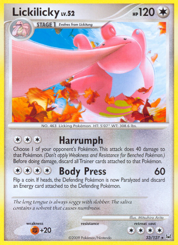 Lickilicky (33/127) [Platinum: Base Set] | Clutch Gaming