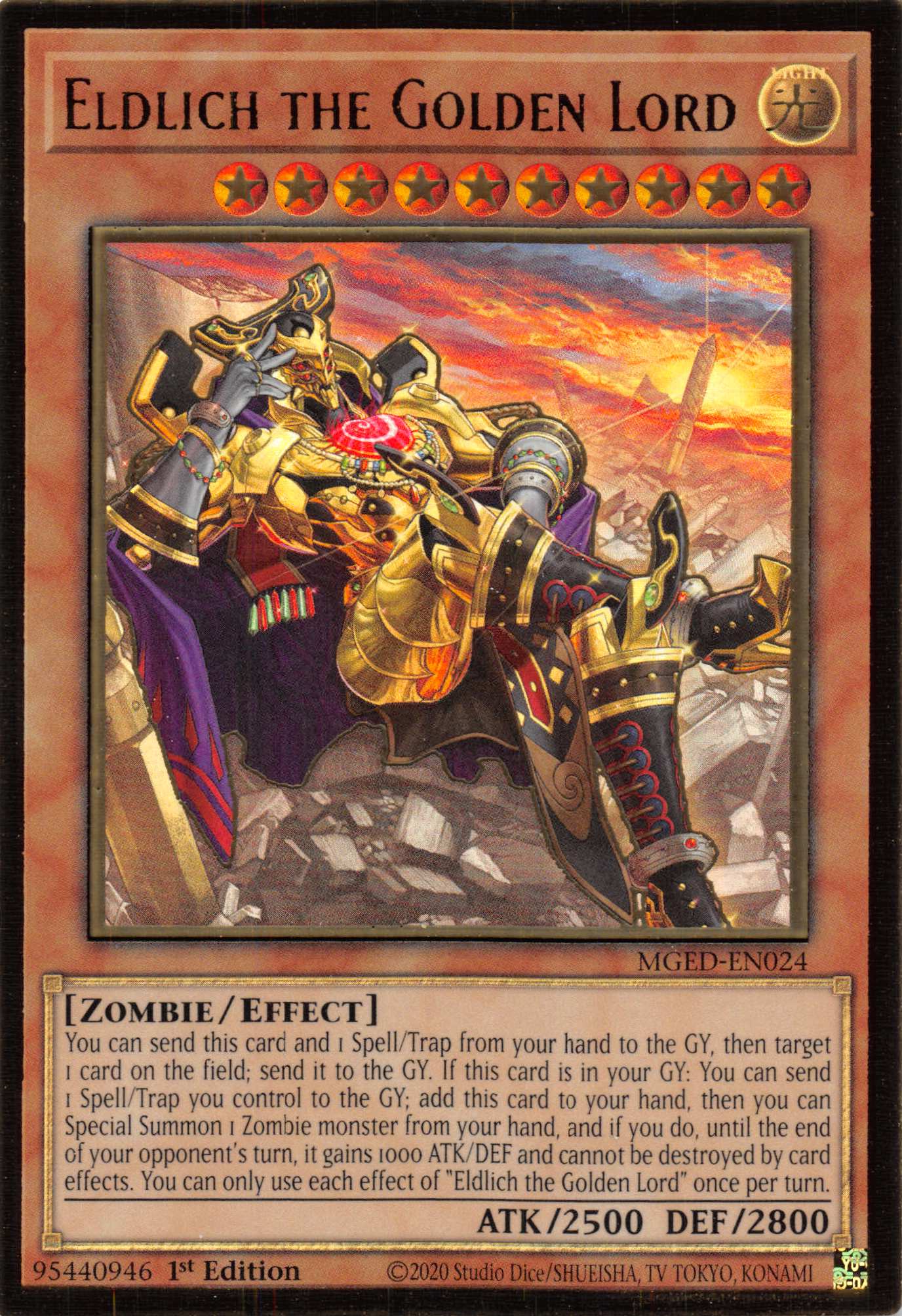 Eldlich the Golden Lord (Alternate Art) [MGED-EN024] Gold Rare | Clutch Gaming