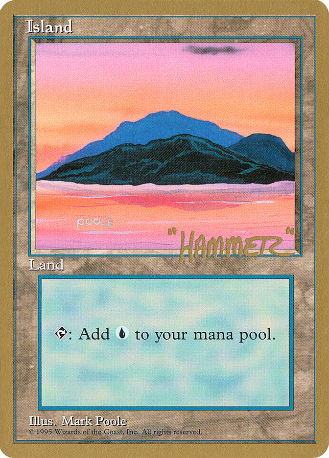 Island (shr369) (Shawn "Hammer" Regnier) [Pro Tour Collector Set] | Clutch Gaming