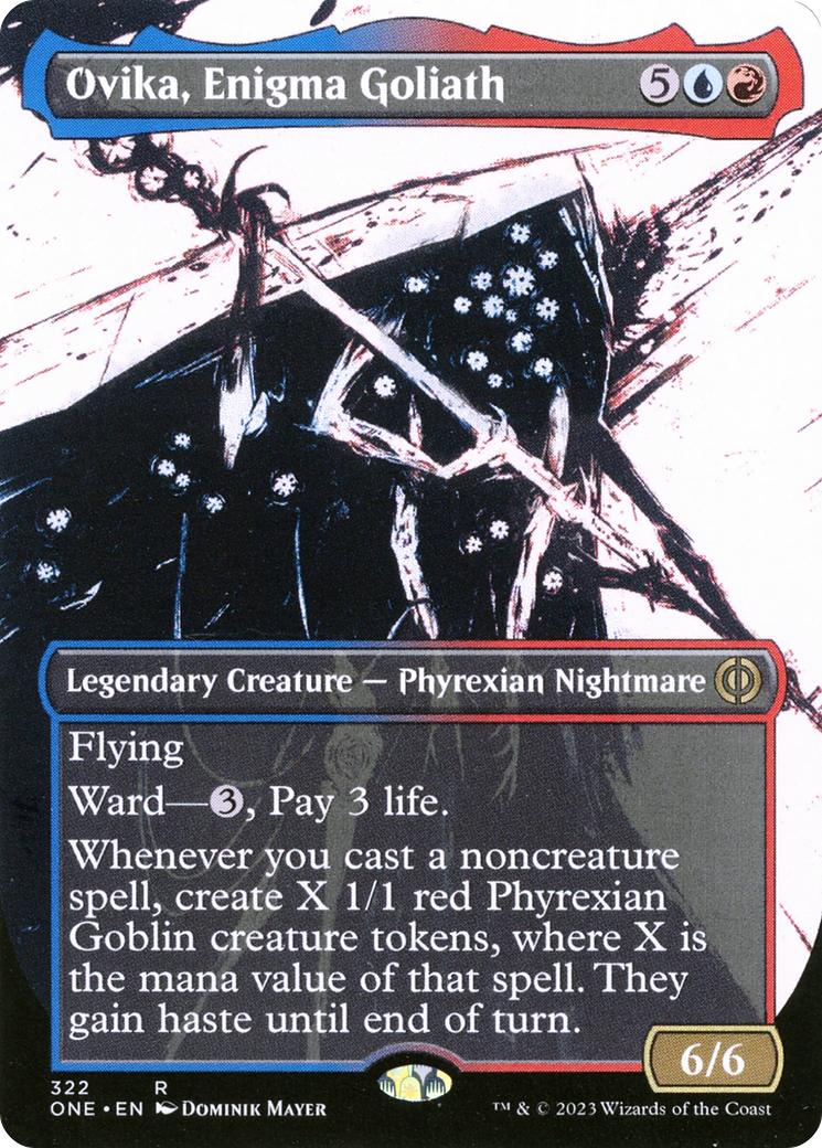 Ovika, Enigma Goliath (Borderless Ichor) [Phyrexia: All Will Be One] | Clutch Gaming