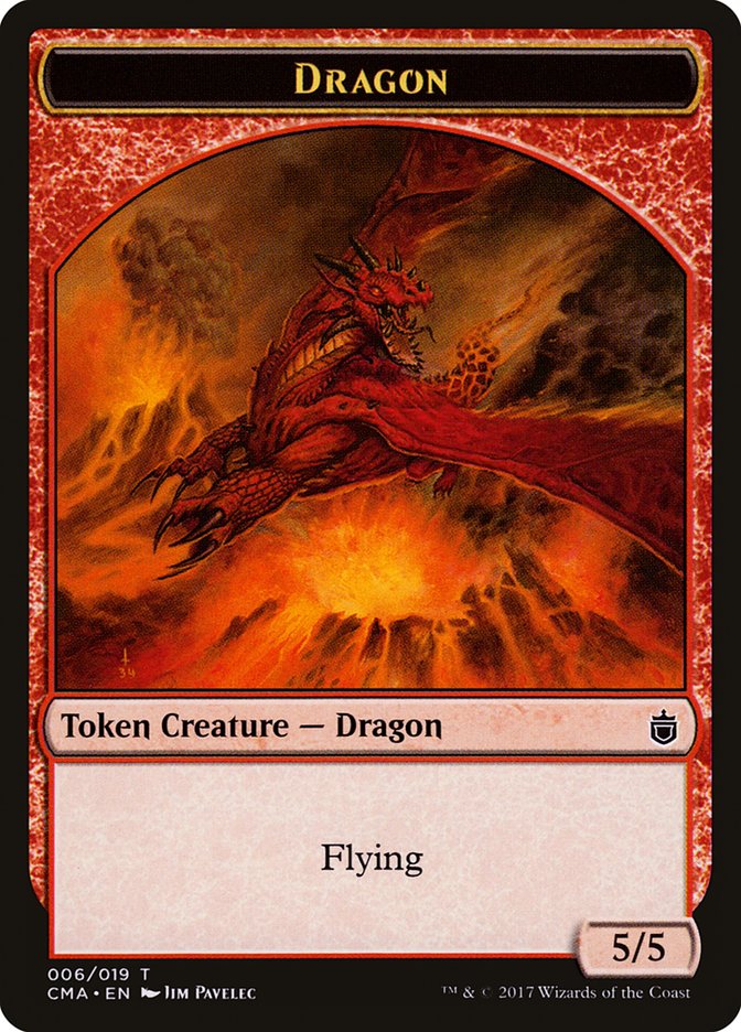 Dragon Token [Commander Anthology Tokens] | Clutch Gaming