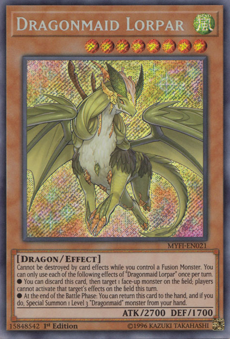 Dragonmaid Lorpar [MYFI-EN021] Secret Rare | Clutch Gaming