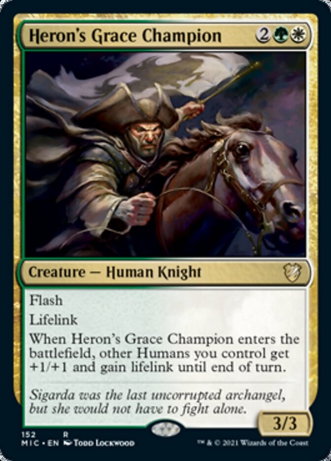 Heron's Grace Champion [Innistrad: Midnight Hunt Commander] | Clutch Gaming