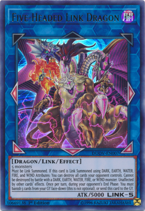 Five-Headed Link Dragon [DUOV-EN007] Ultra Rare | Clutch Gaming