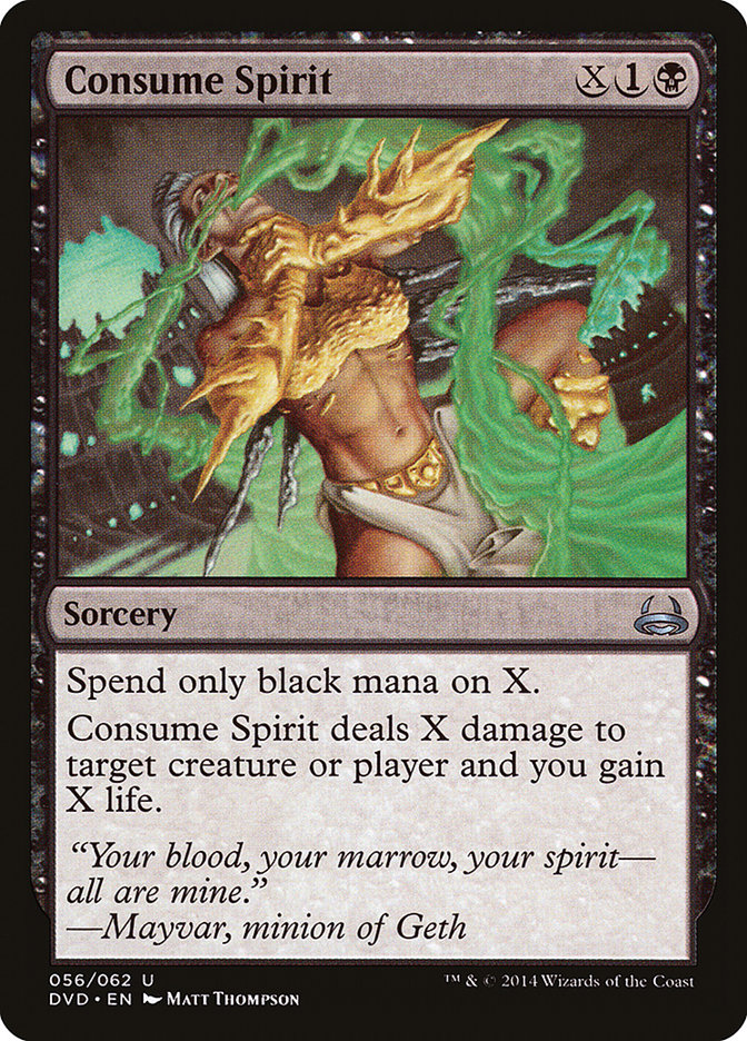 Consume Spirit (Divine vs. Demonic) [Duel Decks Anthology] | Clutch Gaming