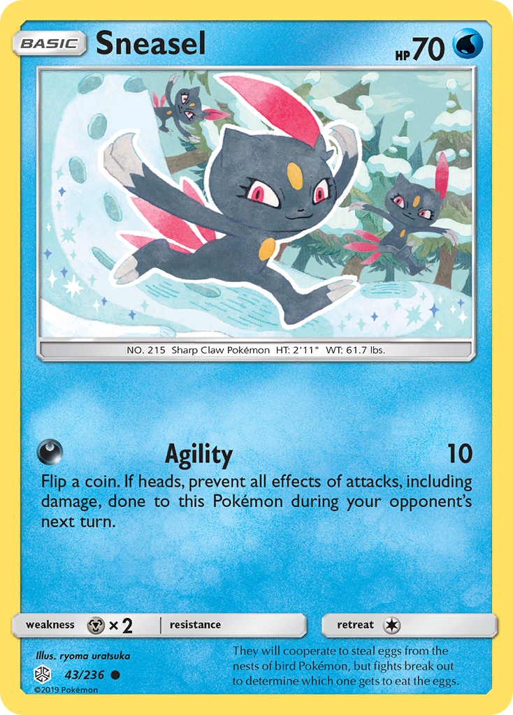 Sneasel (43/236) [Sun & Moon: Cosmic Eclipse] | Clutch Gaming