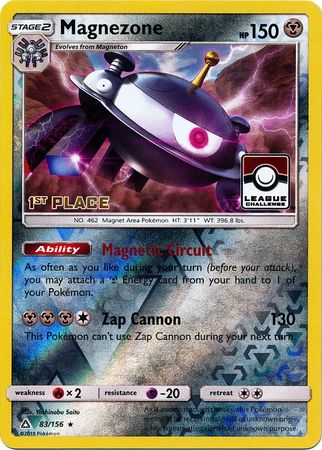 Magnezone (83/156) (League Promo 1st Place) [Sun & Moon: Ultra Prism] | Clutch Gaming