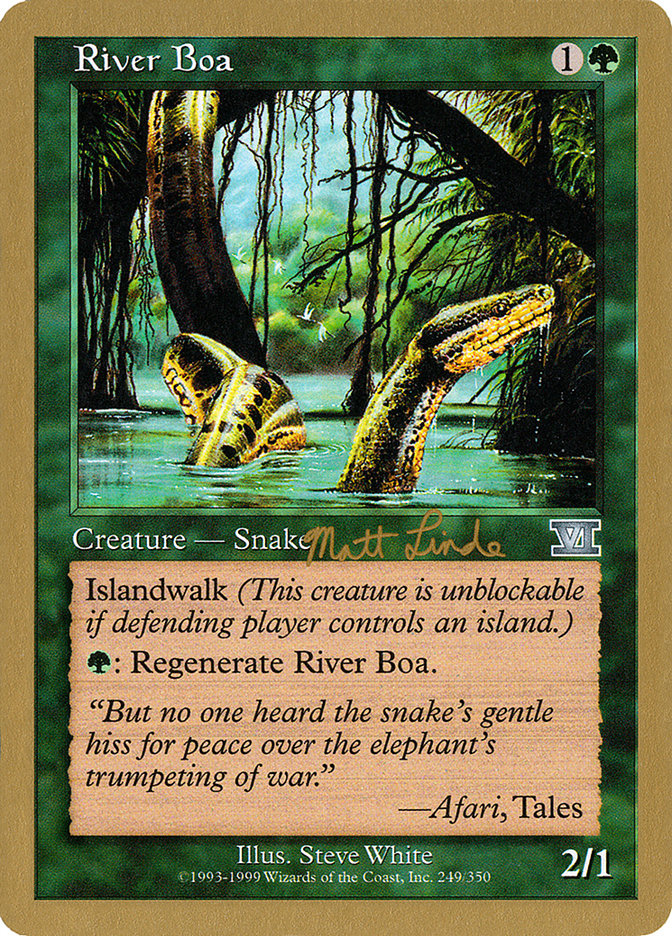 River Boa (Matt Linde) [World Championship Decks 1999] | Clutch Gaming