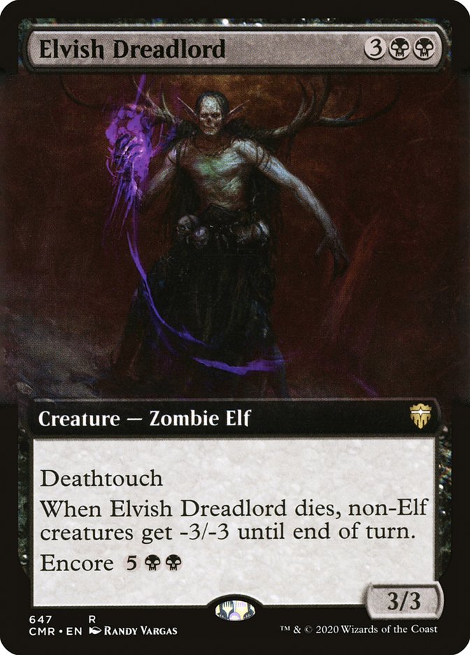 Elvish Dreadlord (Extended Art) [Commander Legends] | Clutch Gaming