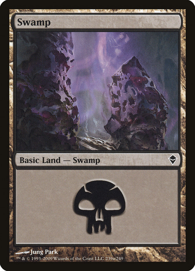 Swamp (239a) [Zendikar] | Clutch Gaming