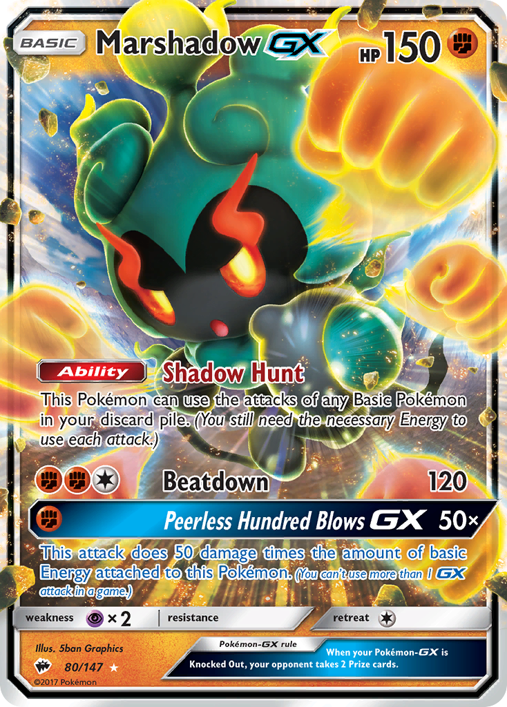 Marshadow GX (80/147) [Sun & Moon: Burning Shadows] | Clutch Gaming