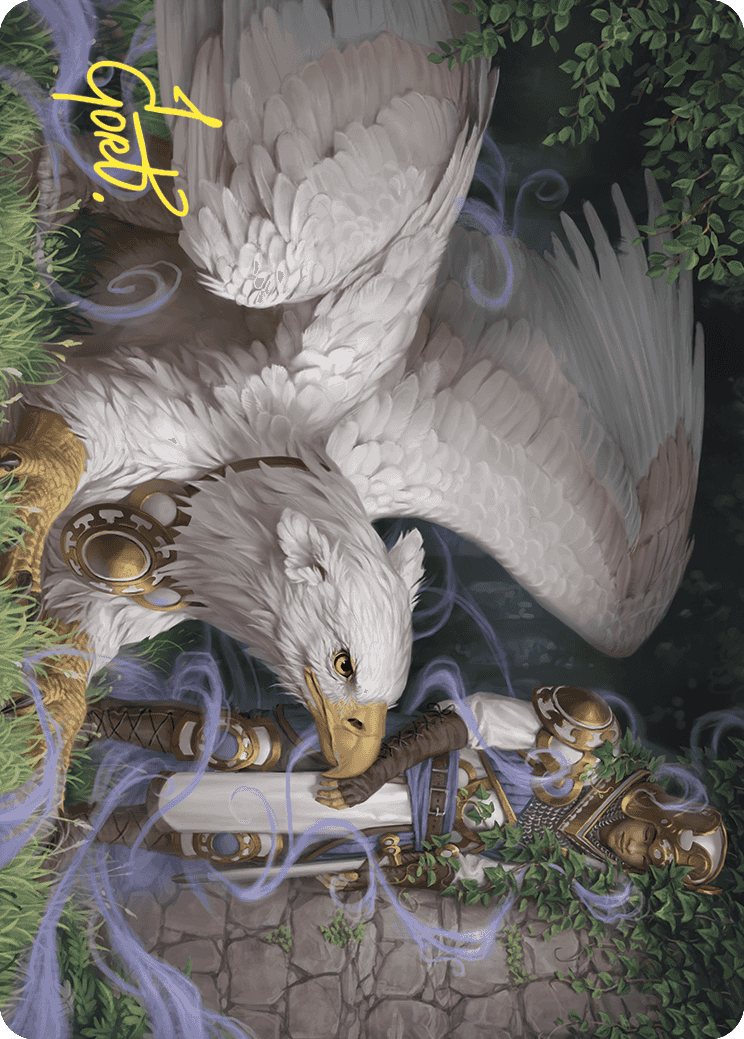 Dutiful Griffin Art Card (Gold-Stamped Signature) [Wilds of Eldraine Art Series] | Clutch Gaming