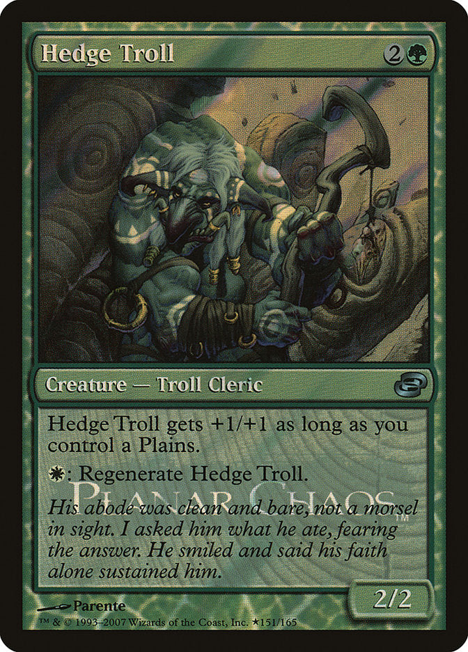 Hedge Troll [Planar Chaos Promos] | Clutch Gaming