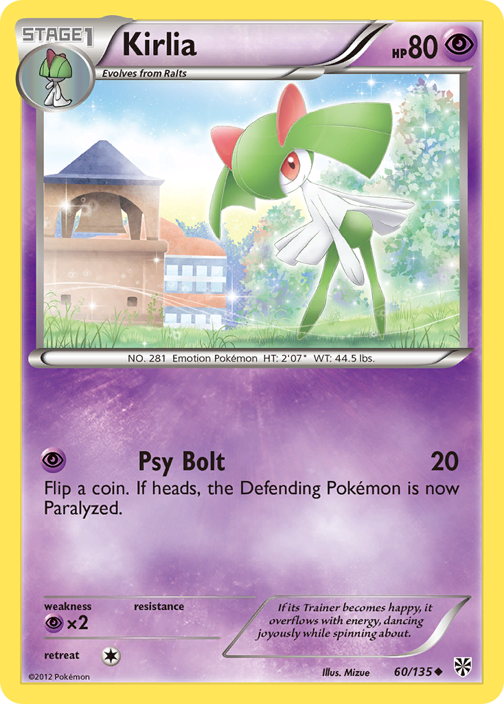 Kirlia (60/135) [Black & White: Plasma Storm] | Clutch Gaming