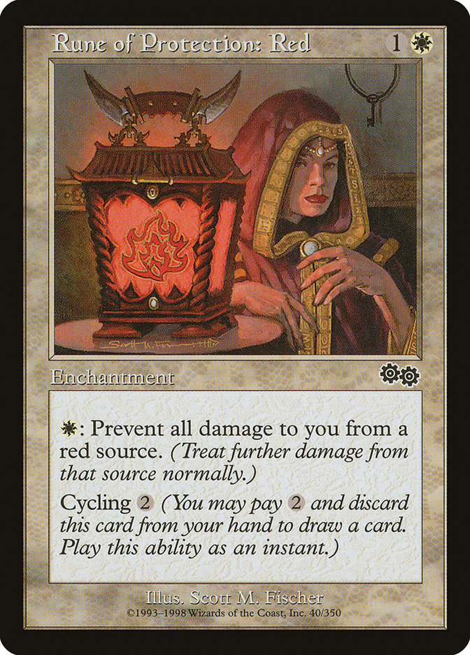 Rune of Protection: Red [Urza's Saga] | Clutch Gaming