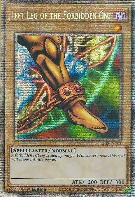 Left Leg of the Forbidden One [BLCR-EN103] Starlight Rare | Clutch Gaming