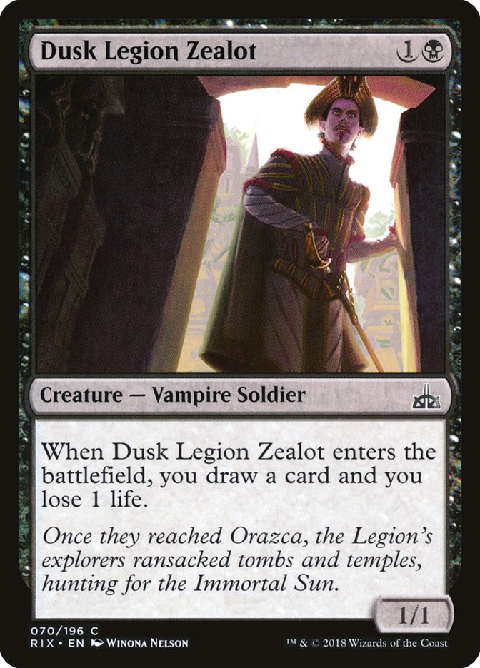 Dusk Legion Zealot [Rivals of Ixalan] | Clutch Gaming