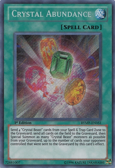 Crystal Abundance [RYMP-EN051] Secret Rare | Clutch Gaming