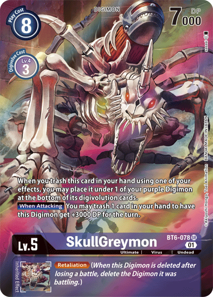 SkullGreymon [BT6-078] (Alternate Art) [Double Diamond] | Clutch Gaming