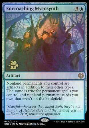 Encroaching Mycosynth [Phyrexia: All Will Be One Prerelease Promos] | Clutch Gaming