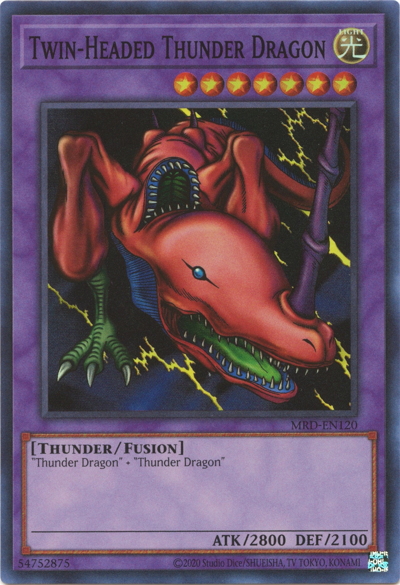 Twin-Headed Thunder Dragon (25th Anniversary) [MRD-EN120] Super Rare | Clutch Gaming