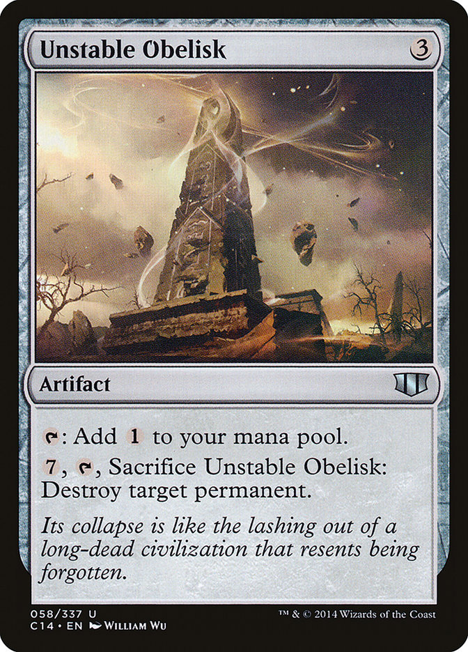 Unstable Obelisk [Commander 2014] | Clutch Gaming