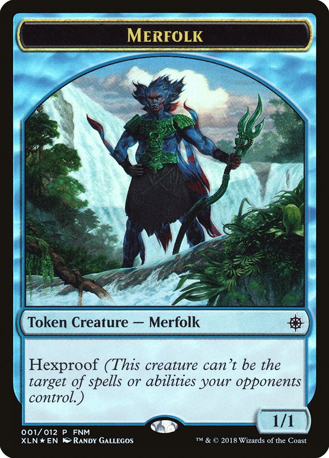 Merfolk // Treasure Double-Sided Token [Friday Night Magic 2018] | Clutch Gaming